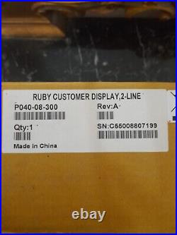 VeriFone Ruby CPU4 CPU5 Sleek Style Customer Display P040-08-300 NEW