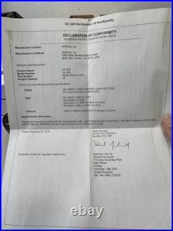 VeriFone VX520 Credit Card Terminal New In Box Complete NAA DIAL/ETH, 128/32 MB