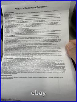 VeriFone VX520 Credit Card Terminal New In Box Complete NAA DIAL/ETH, 128/32 MB