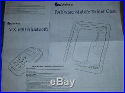VeriFone VX600 Bluetooth Transaction Terminal with PAYware Mobile Tablet OpenBox