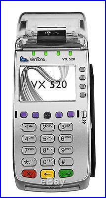 VeriFone VX 520 EMV/NFC Credit Card Terminal (M252-653-AD-NAA-3) Newith Unlocked