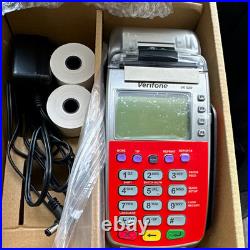 VeriFone VX 520 Wired Credit Card Terminal POS with Power Adapter & Paper Rolls