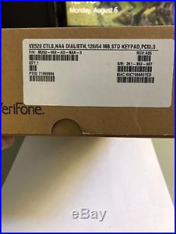 VeriFone Vx520 EMV(Chip)/NFC(Contactless) M252-653-AD-NAA-3 (LARGER memory)NEW