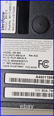Verifone MX915 Credit Card Pinpad Terminal PCI4.0 Aloha CP EMV Vantiv Encryption