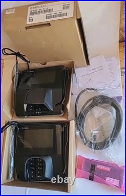 Verifone MX915 Credit Card Terminal Lot of 2 Open Box with Cables, Ethernet Module