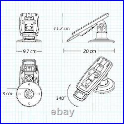 Verifone Mx915/Mx925 3 Key Locking Compact Pole Mount Terminal Stand