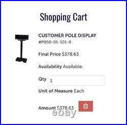 Verifone P050-01-101 Customer Display Assembly topaz, C18, Ruby2, Ruby