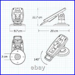 Verifone P200/P400 3 Key Locking Compact Pole Mount Terminal ENS/Tailwind Stand