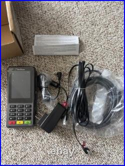 Verifone P400 Plus Credit Card Reader Terminal w Cables Power Tested