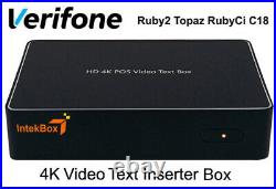 Verifone Ruby IntekBox Text Inserter HD 4K TVI AHD CVI Coax Camera solution