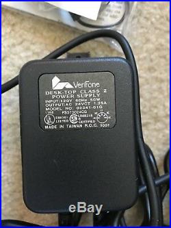 Verifone Tranz 420 Credit Card Terminal +Power supply Interface & car adapter