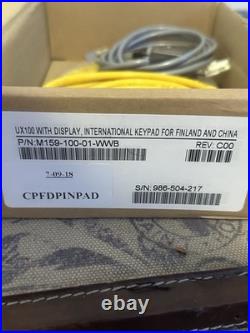 Verifone UX100 PIN Pad Kit New with Display, Cables & Mount