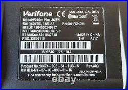 Verifone V240M EUC 3G PLUS/BT/WI FI CTLS/BATT CE PCI 5.0 Payment Terminal NEW