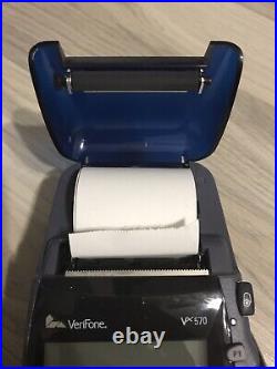 Verifone vx570/5700 Dial 12 MB Credit Card Machine Terminal Printer COMPLETE SET