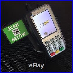 Vx820 ENCRYPTED and READY for SUBWAY incl STAND and Datalogic Gryphon QR scanner